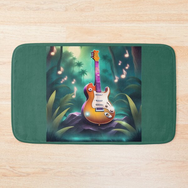 Item preview, Electric guitar in the jungle designed and sold by Artbellachi.
