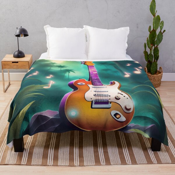 Item preview, Electric guitar in the jungle designed and sold by Artbellachi.
