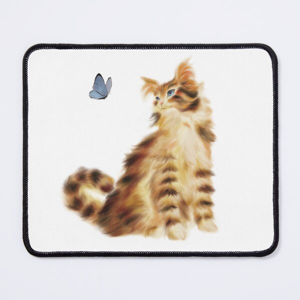 Item preview, The cat and the blue butterfly designed and sold by littlemagik.