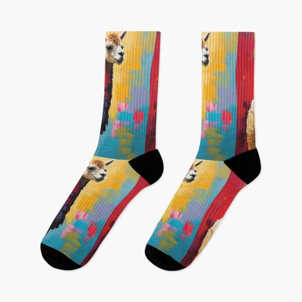 Item preview,  Multi Coloured Alpaca print 1 designed and sold by Random Designs.