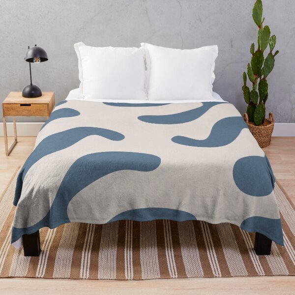 Item preview, Abstract Botanical, Leaf Shapes, Blue designed and sold by technicolorable_art.
