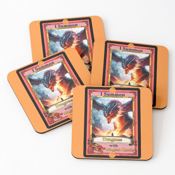 Item preview, I Summon Dragons with Magical Cards 1st Edition designed and sold by Rogue Wizard.