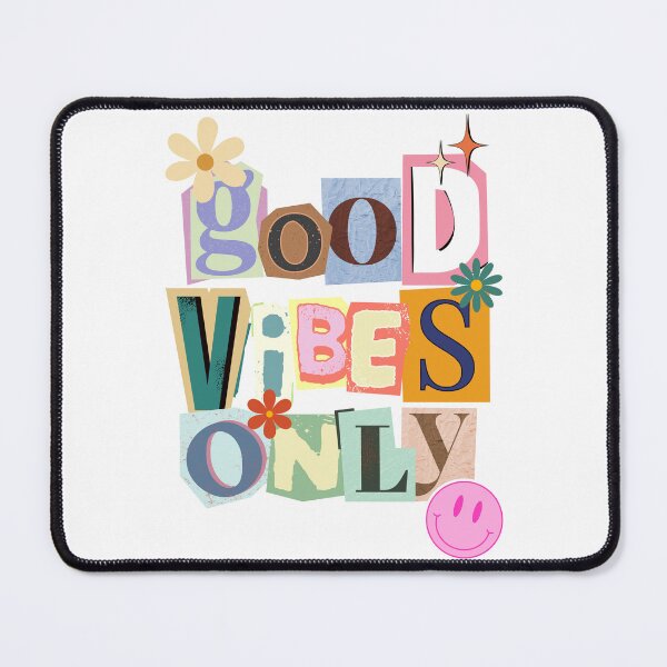 Item preview, Good Vibes Only / Retro Print designed and sold by Thehatinthecat.