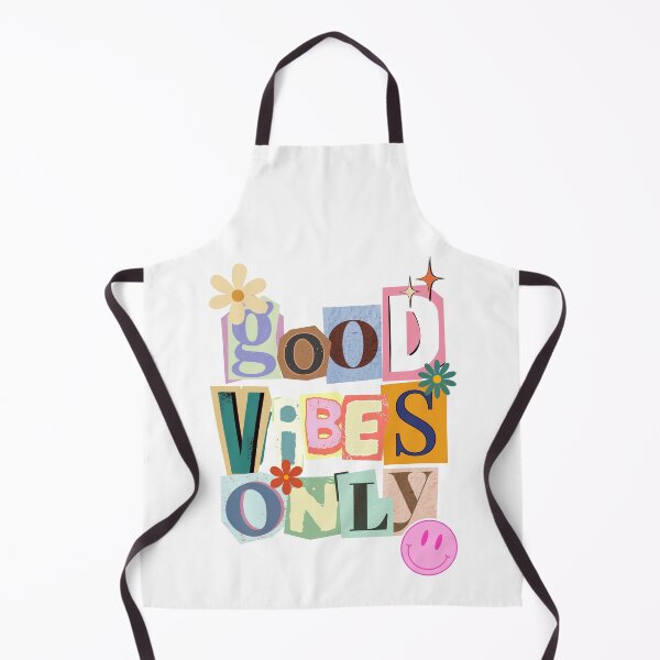 Item preview, Good Vibes Only / Retro Print designed and sold by Thehatinthecat.