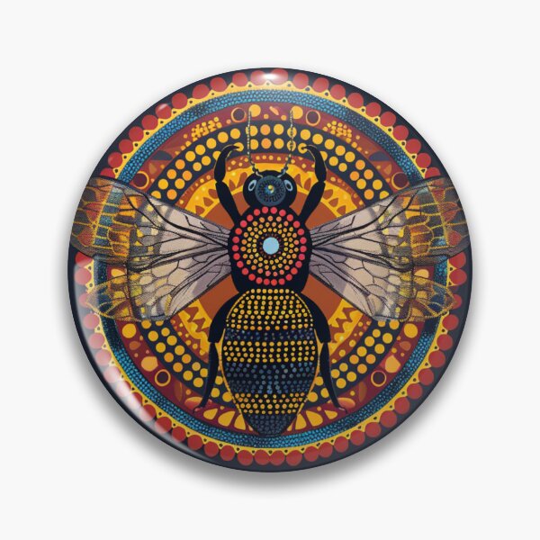Item preview, Aboriginal Inspired Dot Art - Honey Bee designed and sold by GrinGalore.