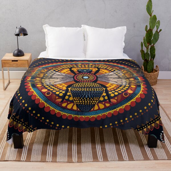 Item preview, Aboriginal Inspired Dot Art - Honey Bee designed and sold by GrinGalore.