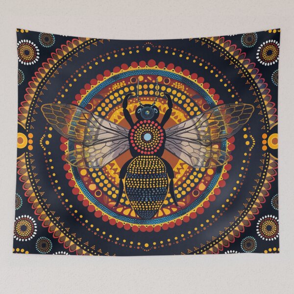 Item preview, Aboriginal Inspired Dot Art - Honey Bee designed and sold by GrinGalore.