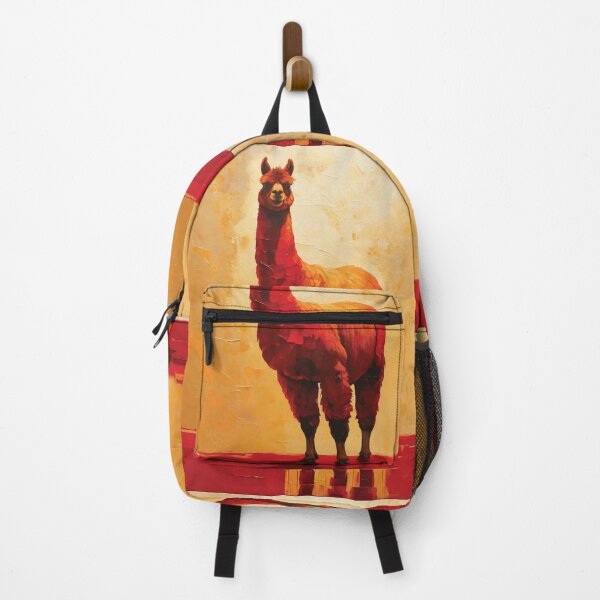Item preview, Red and yellow Alpaca print 1 designed and sold by Random Designs.