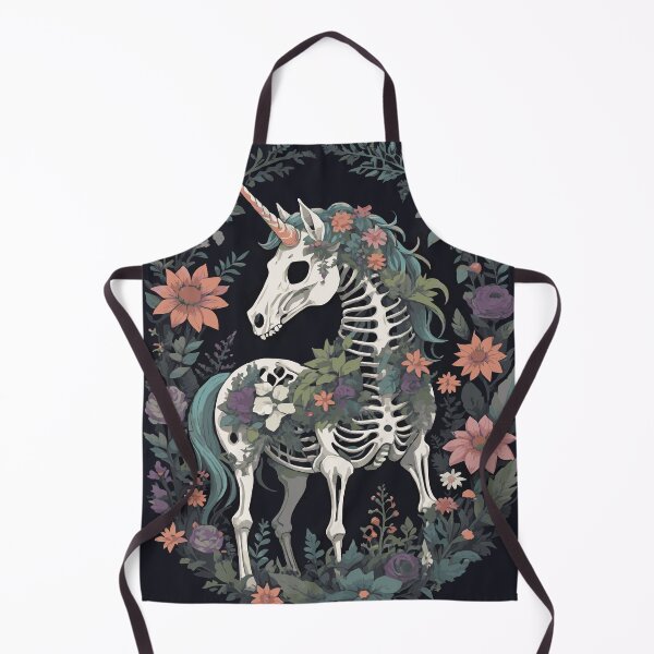 Item preview, Floral Skeleton Unicorn designed and sold by Sarcastic Narwhal.
