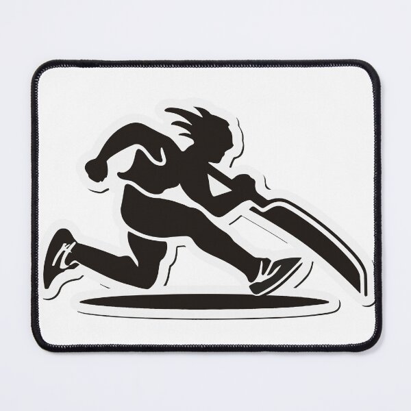 Item preview, Athletic Running Blade Motion Silhouette designed and sold by NiftyWrx.