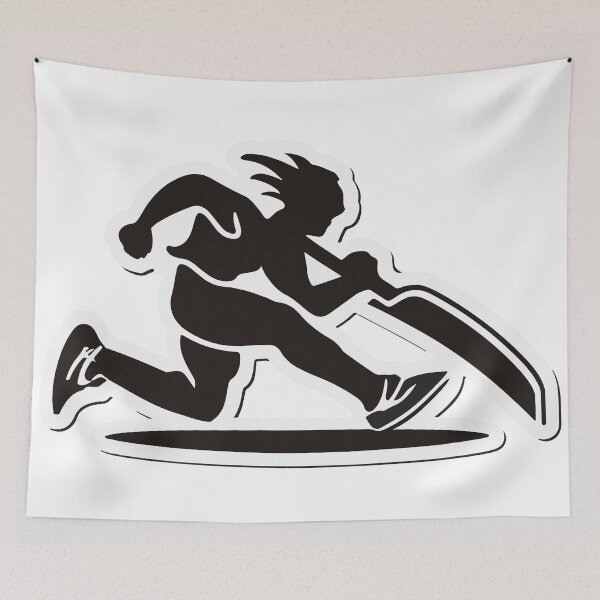 Item preview, Athletic Running Blade Motion Silhouette designed and sold by NiftyWrx.