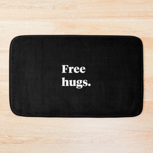 Item preview, Elegant Free Hugs Design, minimalist typography, make a statement wearing this  designed and sold by The-AQ-Store.