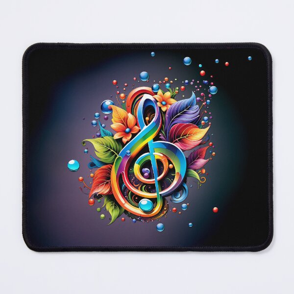 Item preview, Music, colorful clef with leaves. designed and sold by nicky2342.