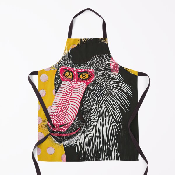 Item preview, Funky Mandrill Portrait Maximalist Art Print designed and sold by GulDesignCo.