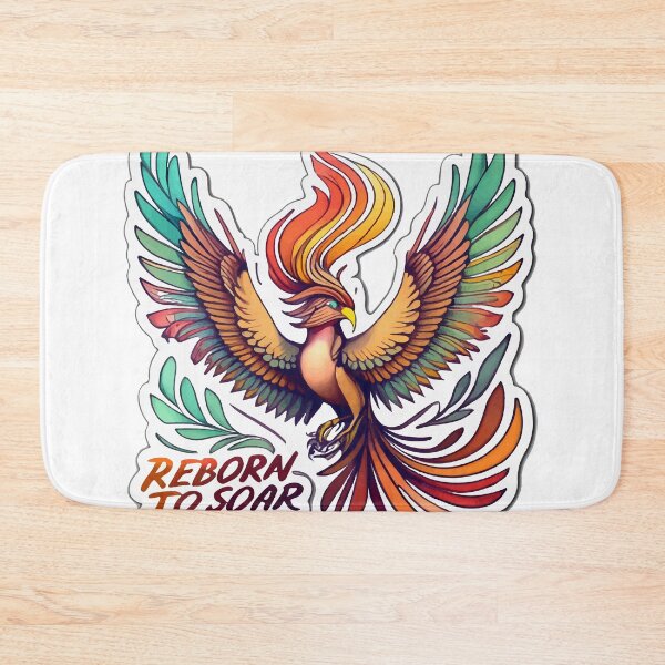 Item preview, Reborn to Soar - Watercolor Phoenix with Prosthetic Wing designed and sold by NiftyWrx.