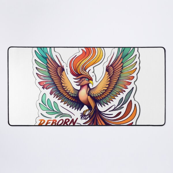 Item preview, Reborn to Soar - Watercolor Phoenix with Prosthetic Wing designed and sold by NiftyWrx.