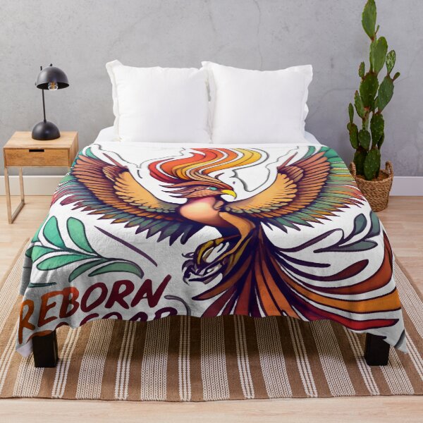 Artikelvorschau, Reborn to Soar – Aquarell-Phoenix mit Flügelprothese entworfen und verkauft von NiftyWrx.
