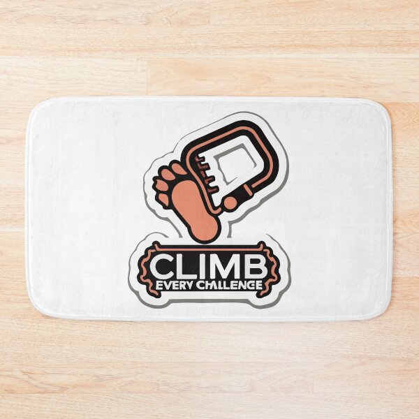 Item preview, Climb Every Challenge - Carabiner & Prosthetic Foot Design designed and sold by NiftyWrx.