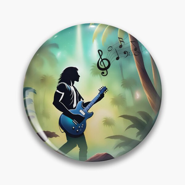 Artikelvorschau, Rockgitarrist im Dschungel entworfen und verkauft von Artbellachi.