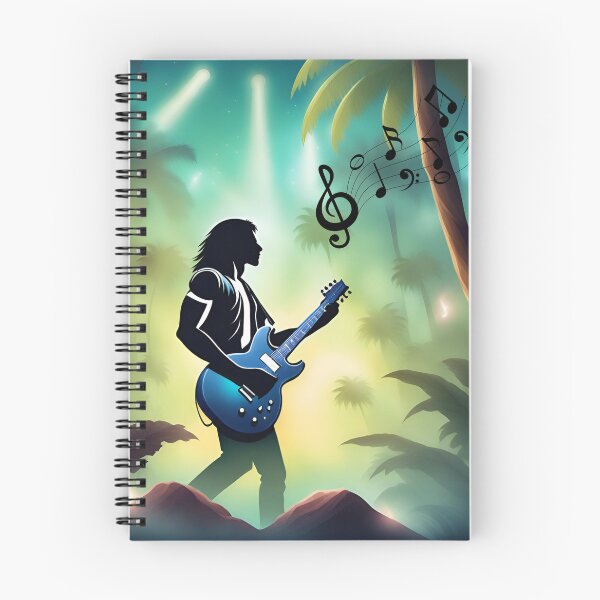 Item preview, Rock guitarist in the jungle designed and sold by Artbellachi.