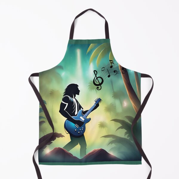 Item preview, Rock guitarist in the jungle designed and sold by Artbellachi.