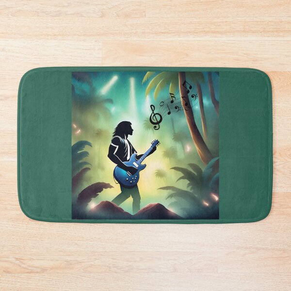 Item preview, Rock guitarist in the jungle designed and sold by Artbellachi.