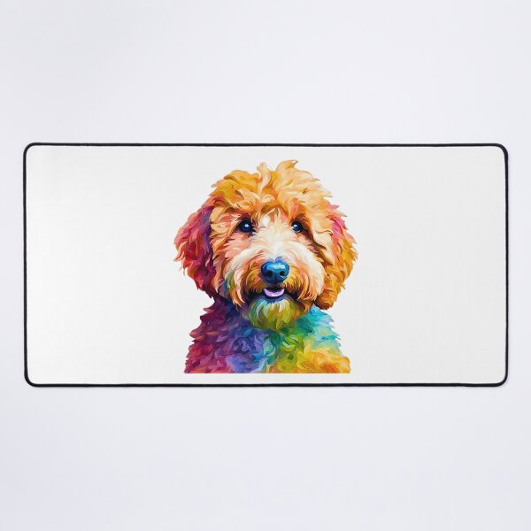Item preview, Rainbow Goldendoodle Impressionism designed and sold by Fredster1966.