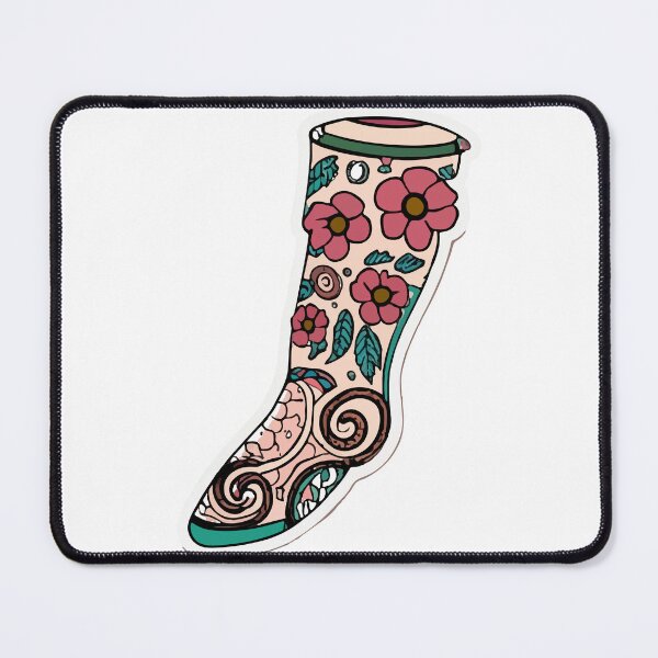 Item preview, Bohemian Floral Prosthetic Leg Art designed and sold by NiftyWrx.