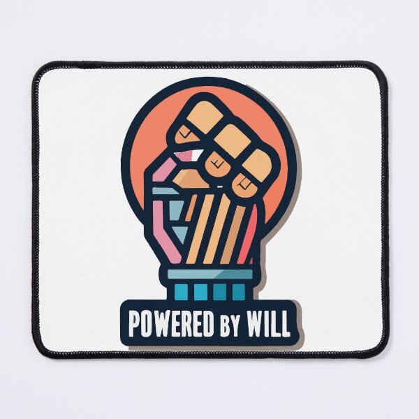Item preview, Powered by Will - Biomechanical Fist Pump designed and sold by NiftyWrx.