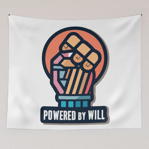 Item preview, Powered by Will - Biomechanical Fist Pump designed and sold by NiftyWrx.