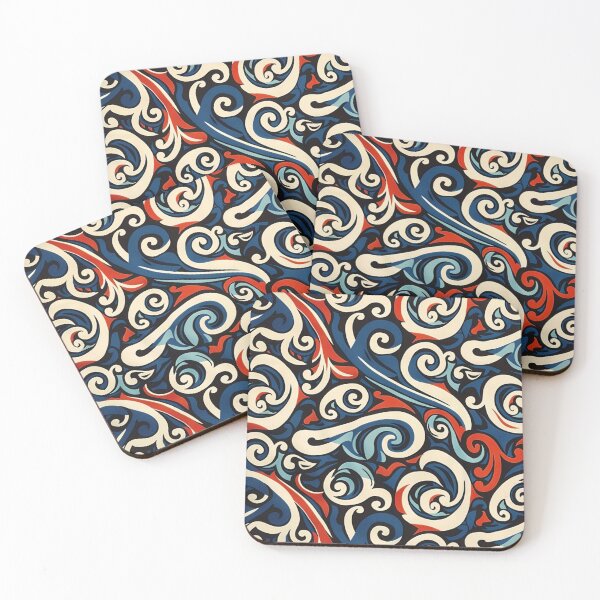 Item preview, New Zealand Māori Paua Pattern Nga Haue Wha Koru Design designed and sold by GrinGalore.