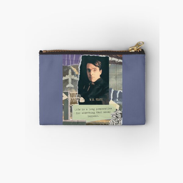 Item preview, William Butler Yeats portrait and quote: William Butler Yeats portrait and quote: Life is a long preparation for something that never happens. designed and sold by artbleed.
