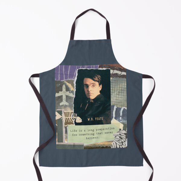 Item preview, William Butler Yeats portrait and quote: William Butler Yeats portrait and quote: Life is a long preparation for something that never happens. designed and sold by artbleed.