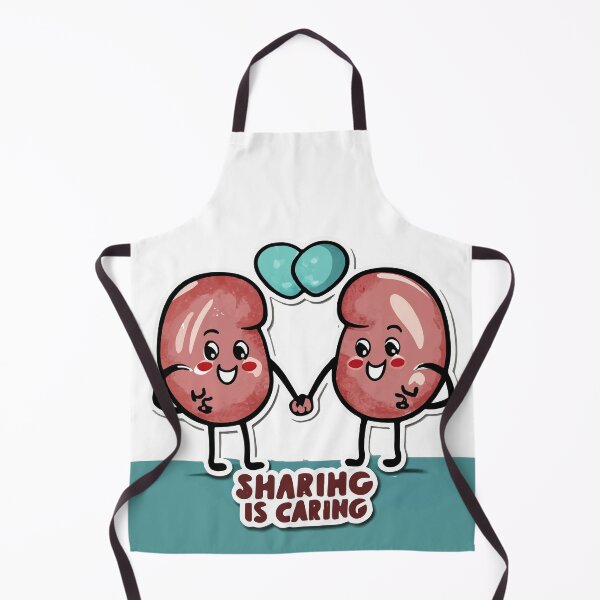 Item preview, Playful Cartoon Kidneys with 'Sharing is Caring' Quote designed and sold by NiftyWrx.