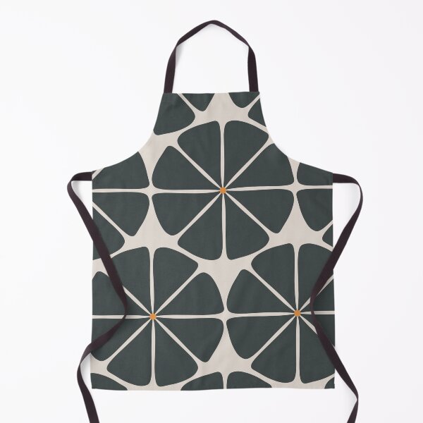 Item preview, Black Retro Florals Pattern designed and sold by technicolorable_art.