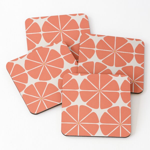 Item preview, Red Retro Florals Pattern designed and sold by technicolorable_art.