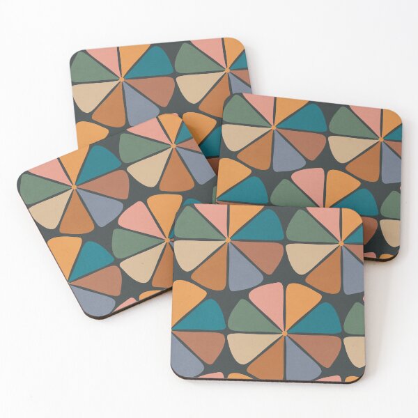 Item preview, Colorful Retro Florals Pattern designed and sold by technicolorable_art.