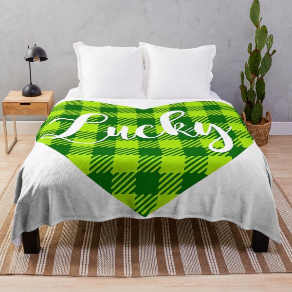 Item preview, Fortunate Hearts: 'Lucky' in Love with Green Clover Heart Design designed and sold by FebricFusion.
