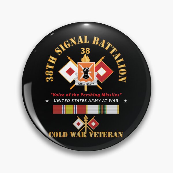 Item preview, Army - 38th Signal Battalion - DUI - US Army w BN Number - Sig Br  - Voice of the Pershing Missiles - COLD SVCX 300 designed and sold by Military Insignia Products.