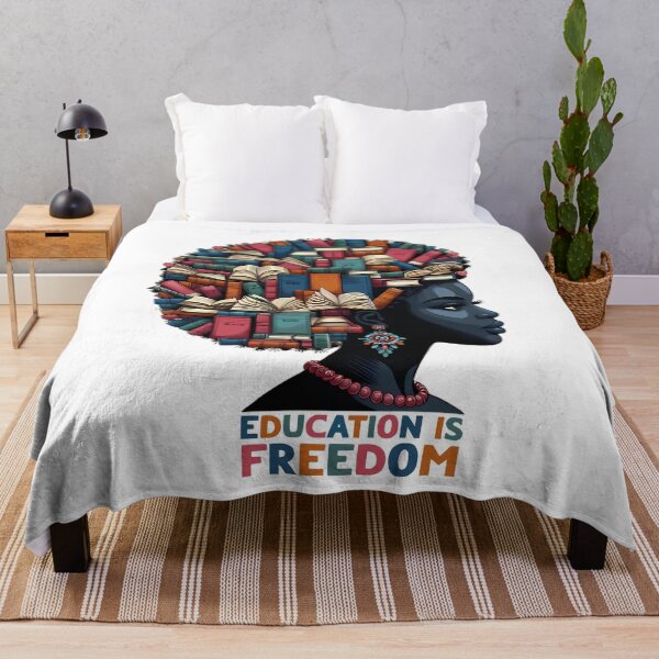 Item preview, Education Is Freedom Women History Month Book Reader designed and sold by Stick-Artistry.