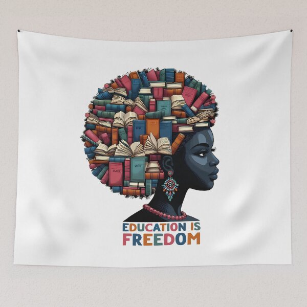Item preview, Education Is Freedom Women History Month Book Reader designed and sold by Stick-Artistry.