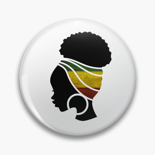 Item preview, Afro Woman with African Rasta Colors, Black History  designed and sold by Logiamerch.