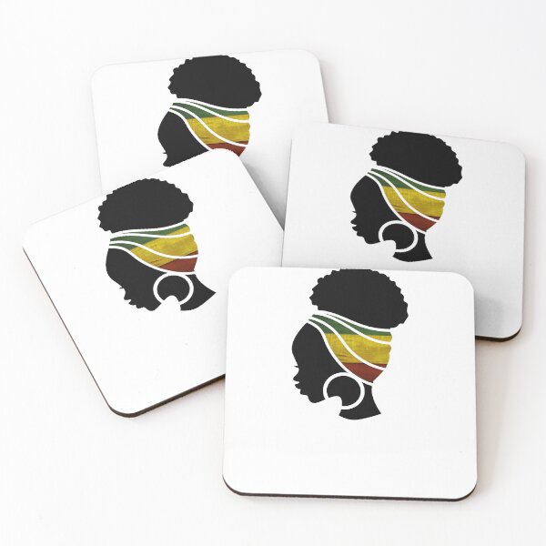 Item preview, Afro Woman with African Rasta Colors, Black History  designed and sold by Logiamerch.