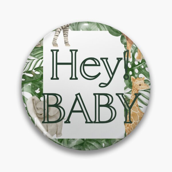 Artikelvorschau, Hey Baby T-Shirt, Baby T-Shirt, süßes T-Shirt mit Wildtier-Print entworfen und verkauft von MissCirce1993.