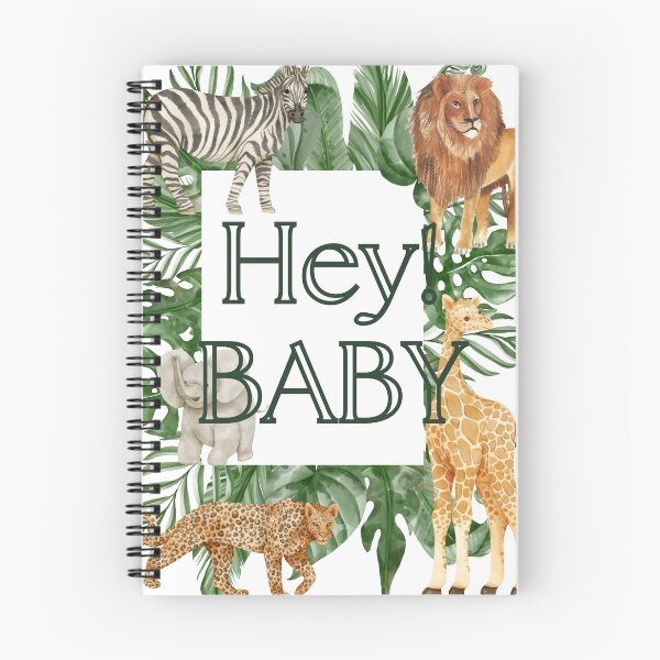 Item preview, Hey Baby t-shirt,Baby t-shirt,cute wild animal print shirt designed and sold by MissCirce1993.