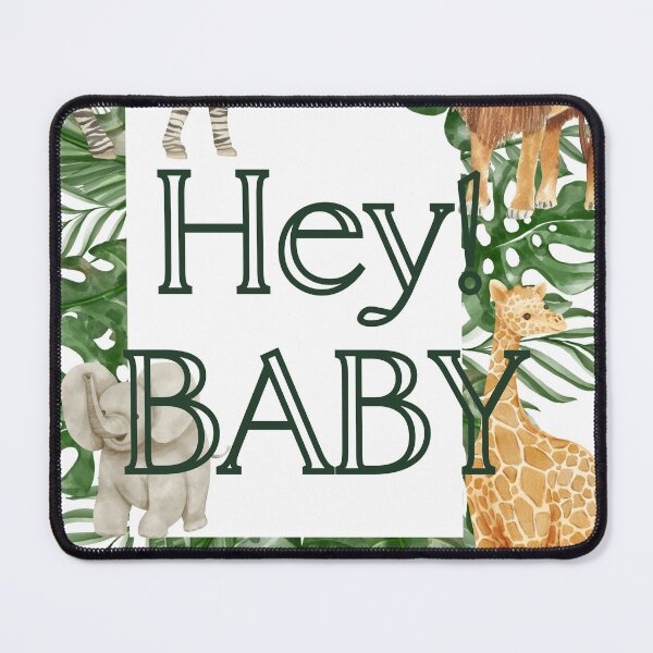 Item preview, Hey Baby t-shirt,Baby t-shirt,cute wild animal print shirt designed and sold by MissCirce1993.
