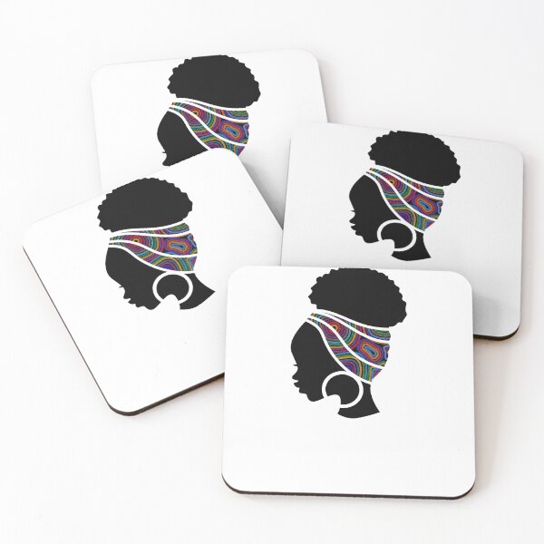 Item preview, Afro Woman with African Pattern, Black History  designed and sold by Logiamerch.