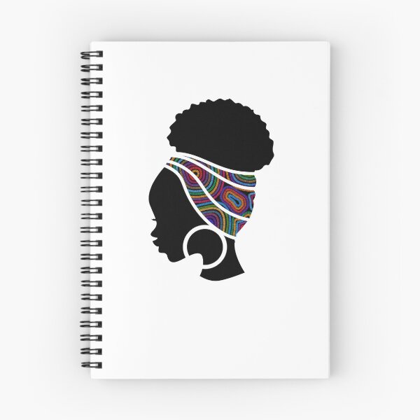 Item preview, Afro Woman with African Pattern, Black History  designed and sold by Logiamerch.