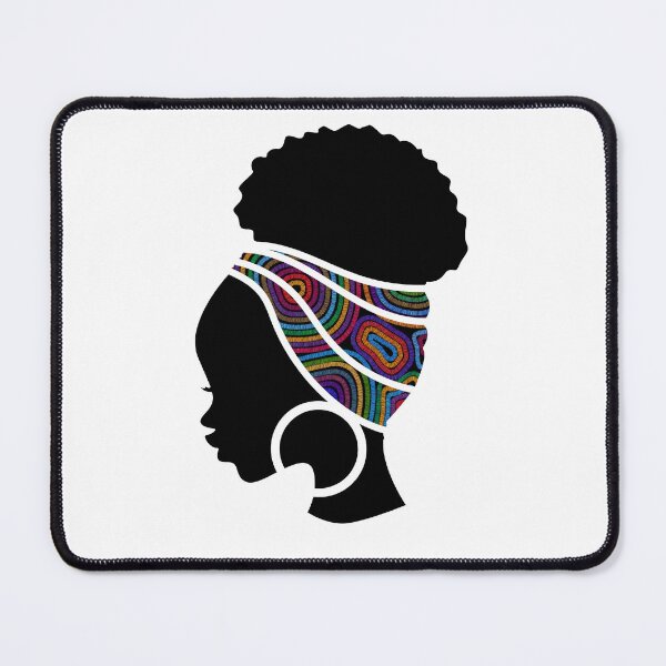 Artikelvorschau, Afro-Frau mit afrikanischem Muster, schwarze Geschichte entworfen und verkauft von Logiamerch.