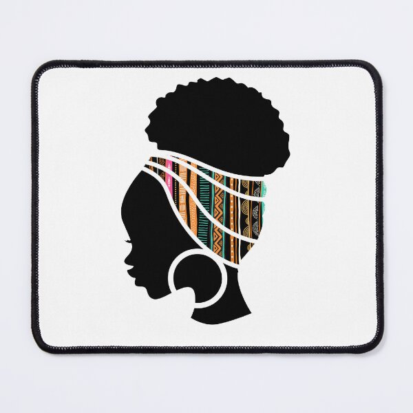 Item preview, Afro Woman with African Pattern, Black History  designed and sold by Logiamerch.